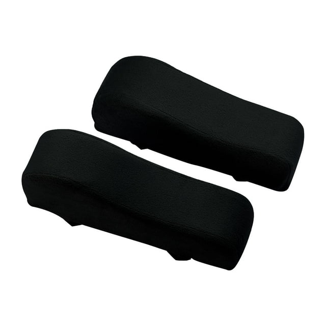 2x Memory Foam Armrest Cushions,Removable Cover Washable Arm Rest Pillow Armrest for Gaming Chair,Computer Chair,Office Chair, Black