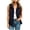 Black, variant on Fnooota Womens Cargo Vests, Multi Pockets Sleeveless Full Zip Adjustable Drawstring Waist Fall Outerwear Vests Gray Size S-2XL