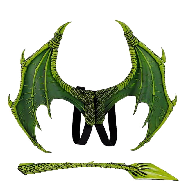 XWSHYW Decoraciones para El Hogar Dinosaurio Halloween para Niños, Disfraz de Alas