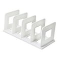 thumbnail image 2 of DOLITY Desktop Book Organizer Book Ends Desk for Home Office Book Stopper Magazine File White, 2 of 9