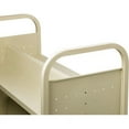 thumbnail image 6 of Lorell Double Sided Book Cart 6 Shelf 200lbs Capacity 5" Caster Size Steel 36"x19"x46" Putty, 6 of 7