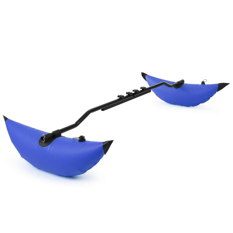 Anself Kayak PVC Inflatable Outrigger Float with Sidekick Arms Rod Kayak Boat Fishing Standing Float Stabilizer System Kit, Size: 95, Blue