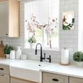 thumbnail image 5 of Spring Floral Balloon Curtains for Bedroom/Front Door/Bathroom, Watercolor Elegant Pastoral Flowers Tie Up Curtains 63 Inch Length Light Filtering Kitchen Curtains Shades for Windows 46"x63", 5 of 8