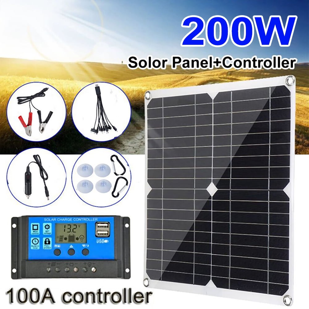 Buy 200 Watt 12 Volt Solar Panel Starter Kit, High Efficiency