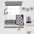 thumbnail image 3 of Bacati - Classic Damask Black Musical Baby Crib Mobile, 3 of 8