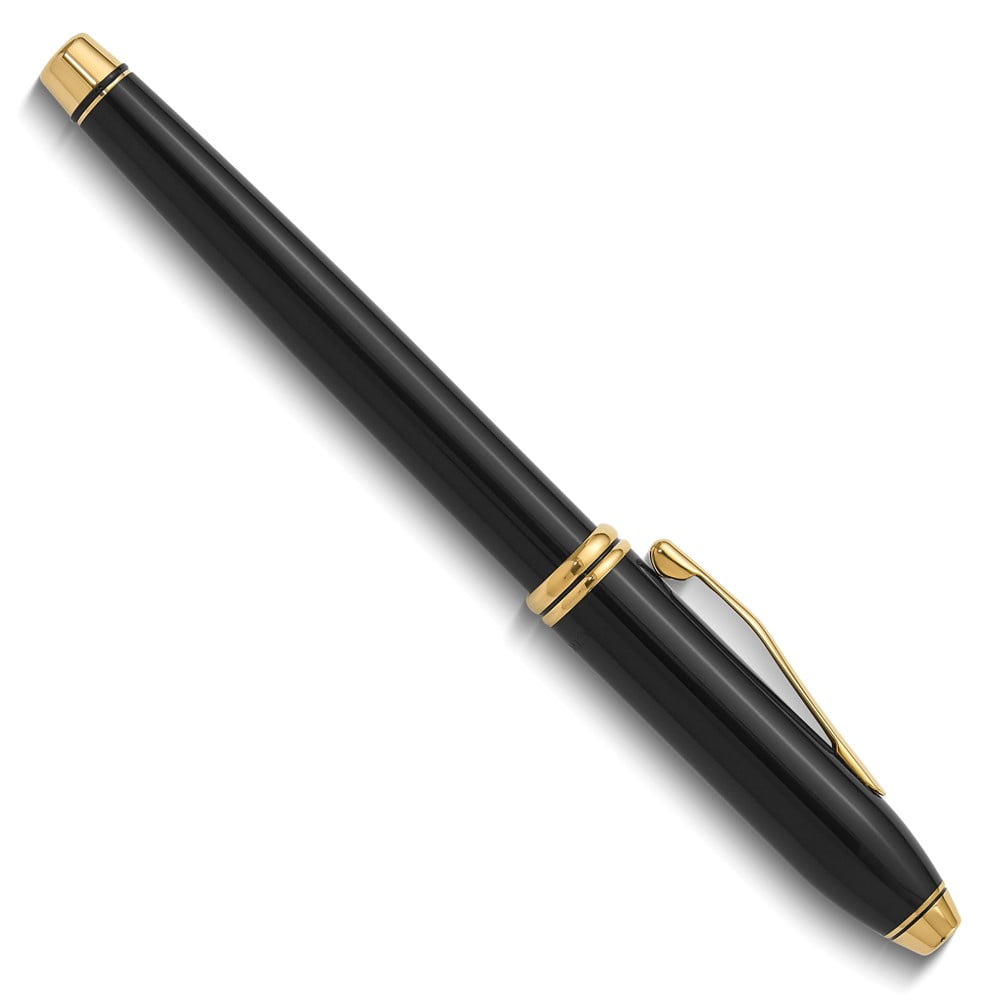 Townsend Black Lacquer with Gold Fountain Pen - Engravable Gift Item