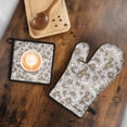 thumbnail image 5 of Sunflower Kitchen Oven Mitt and Pot Holder Sets 2 Pcs for Baking, Cooking and Grilling, Heat Resistant Up To 392 °F, 5 of 7