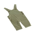 thumbnail image 2 of Baby Girl Boy Velvet Strap Suspender Overalls Pant Solid Jumpsuit Bib Pants One-Piece Spring Fall Clothes, 2 of 8
