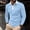 Light Blue(New), variant on PNTUTB Men's Fashion Color-blocked Zipper Collar Classic Pullover Comfort Casual Long Sleeve Blouses with Pocket