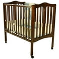 Dream On Me 2in1 Lightweight Folding Portable Crib, Espresso