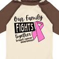 thumbnail image 4 of Inktastic Our Family Fights Together Breast Cancer Awareness Boys or Girls Long Sleeve Baby Bodysuit, 4 of 5