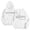 White, variant on LUOGENLI Hoodies for Men Zip up Navy Blue Mens Fashion Casual Letter Part Print Hooded Pullover Long Sleeve Drawstring Hooded Sweater Hoodies for Men Carhartt White Coffee Size XXL