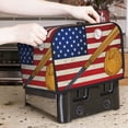 thumbnail image 7 of Yiaed American Flag And Baseball Print Two Slice Bread Machine Cover, Universal Size Kitchen Appliance Cover for Bread Machine,Bread Machine Cover, 7 of 7