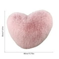 thumbnail image 2 of Valentine's Day Pillows for Couch Heart Shaped Sofa Waist Cushion Long Hair Wedding High End Cute Heart Shaped Gift Throw Pillows for Bedding, 2 of 6