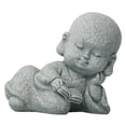 thumbnail image 1 of Accessoires de Statue de Bouddha Adorable Sculptures en Résine Livre de Lecture pour Bébé, 1 of 8