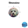 thumbnail image 5 of Maltese Dog Pop Art Christmas Tree Holiday Round Ceramic Ornament, 5 of 7