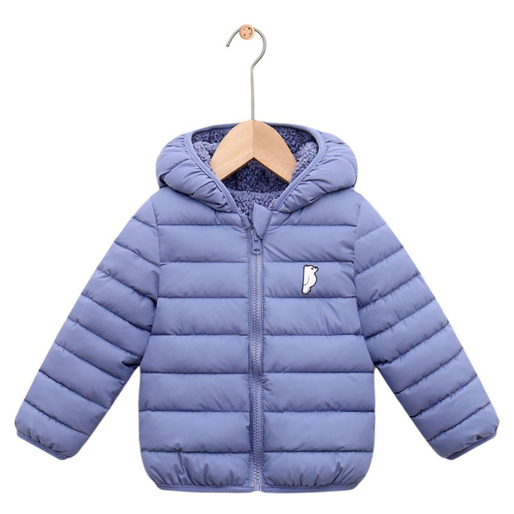 Children Lightweight Quilted Hooded Jacket for Boys and Girls Outwear Windproof Coats