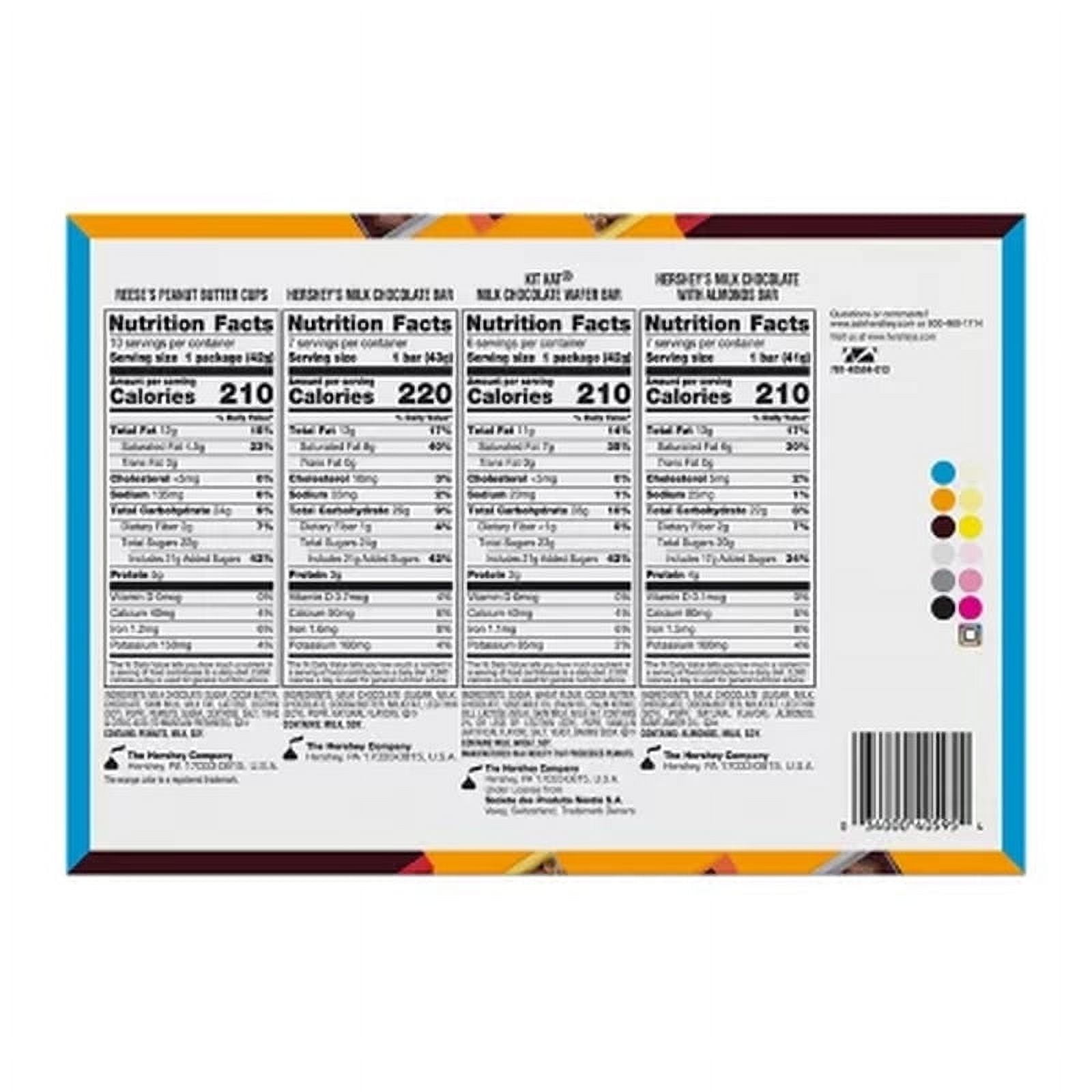 HERSHEYVariety Pack, Milk Chocolate Candy, 30 pk.