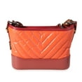 thumbnail image 3 of Pre-Owned Chanel Orange & Red Aged Calfskin Chevron Quilted Small Gabrielle Hobo, 3 of 8