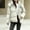 White, variant on Women's Winter Jacket Hooded Casual Winter Coat Fall Outerwear White 2XL