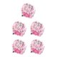 thumbnail image 3 of Gorro de dormir Qarigey de satén extra grande ajustable con patrones bohemios rosado 5Conjunto, 3 of 6