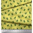 thumbnail image 3 of Soimoi Poly Georgette Fabric Cactus Tree Printed Fabric 1 Yard 52 Inch Wide, 3 of 5