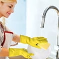 thumbnail image 6 of 4 Pairs Medium Heavy Duty Rubber Cleaning Gloves for Kitchen, Household Dishwashing and General Cleaning Tasks, 6 of 8