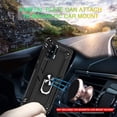 thumbnail image 4 of TJS for Samsung Galaxy A71 5G Case (Not Fit Galaxy A71 4G/Galaxy A71 5G UW), with Tempered Glass Screen Protector Impact Resistant Defender Metal Ring Magnetic Support Protector Armor Cover (Black), 4 of 8