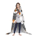 thumbnail image 3 of Honeii Funny Cats Print Poncho Cape, Cloak Coat, Snuggly Hooded Wearable Blanket, Hooded Cape For Teenagers,Halloween Costumes-Large, 3 of 7