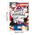 thumbnail image 2 of Darzheoy Memorial Day Garden Flag, American Patriotic Garden Flag, Custom Garden Flags for Yard Outside Patriotic Memorial Day Decoration, 2 of 6