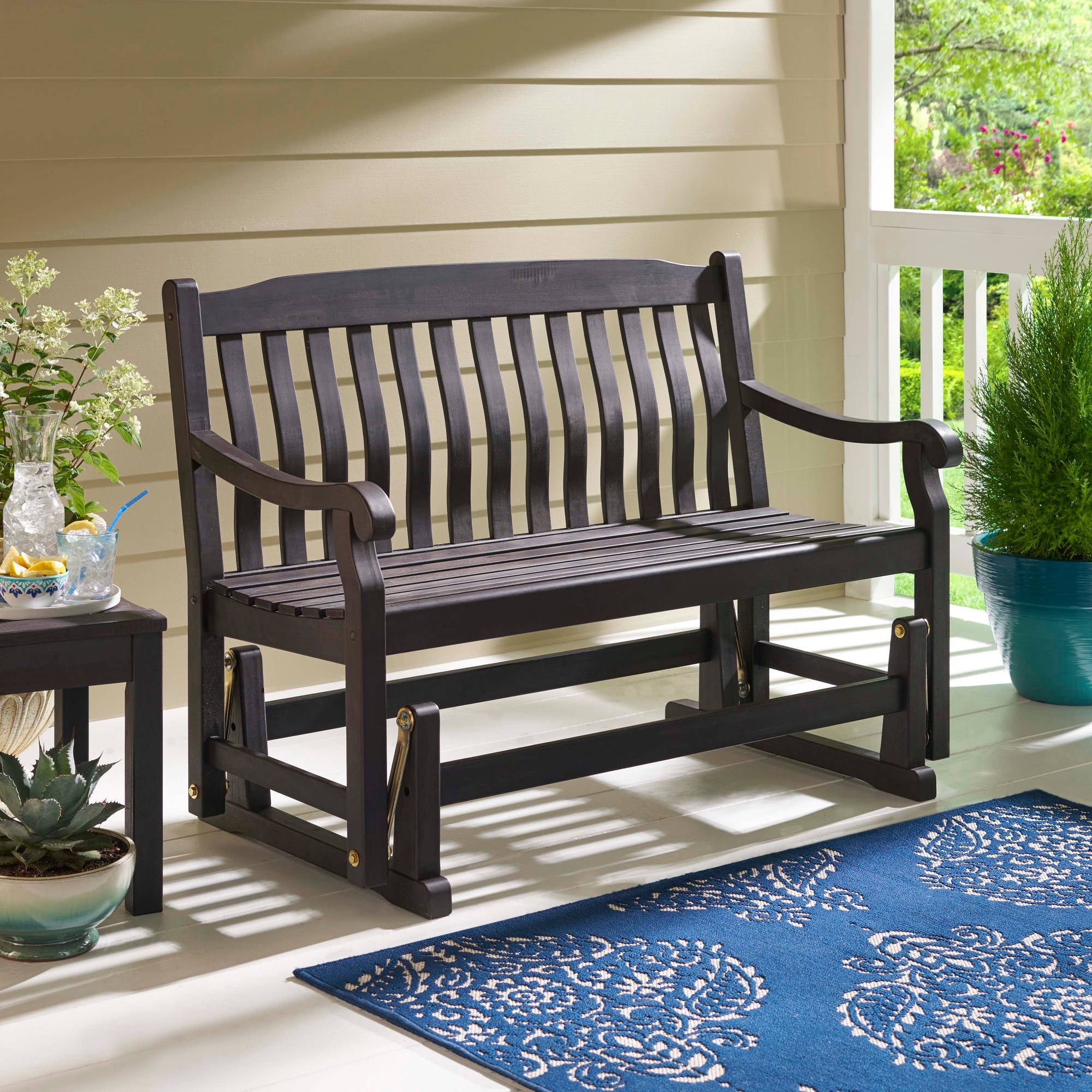 Better Homes Gardens Delahey Outdoor Glider Bench