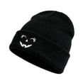 thumbnail image 2 of GUACER Cute Pumpkin Face Beanies for Women Halloween Cozy Soft Warm Cuffed Hats for Fall Winter Casual, 2 of 5
