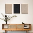 thumbnail image 4 of Large Neutral Minimalist Line Framed Canvas Wall Art Set,Brown Textured Wall Decor,Modern Abstract Boho Art Painting Painting for Living Room,Bedroom,Dining Room,Office -16"x24"x3, 4 of 6