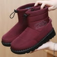 thumbnail image 4 of Dakaela Women's Winter Mid Calf Snow Boots Waterproof Fleece Lined Warm Short Booties Slip On Outdoor Shoes, 4 of 7