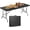 Black, variant on 6ft Portable Folding Table Plastic Indoor Outdoor Picnic Party Camp Dining Table with Handle (Black, 71" x 27")