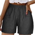 thumbnail image 4 of GERsome Women's Hiking Cargo Shorts Quick Dry Athletic Shorts for Camping Travel Walking Yoga with Pockets Summer Lightweight Elastic Waisted Short Pants Black 4XL, 4 of 8