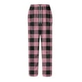 thumbnail image 6 of Fabrcox Plaid Men Flannel Pj Pants M-Xxl Xxxl Wide Leg Pj Bottoms with Pockets Winter Warm Casual Drawstring Baggy Bottoms Pants Pink 2XL, 6 of 6
