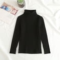 thumbnail image 3 of GYRATEDREAM Kids Boys Girls Cable Knit Slim Fit Sweaters Long Sleeve Crewneck Chunky Pullover Cute Knitwear Fall Jumper Tops for 4-5Y Black, 3 of 7