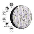 thumbnail image 4 of Naloa Lavender Flowers PVC Leather Spare Tire Wheel Cover for Car Truck SUV Camper Trailer Universal Fit many size15 inch, 4 of 6