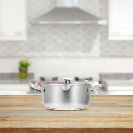 PENIKOKO 1Pcs Small Fryer Pot for Kitchens Deep Fry Stainless Steel with Thermometer