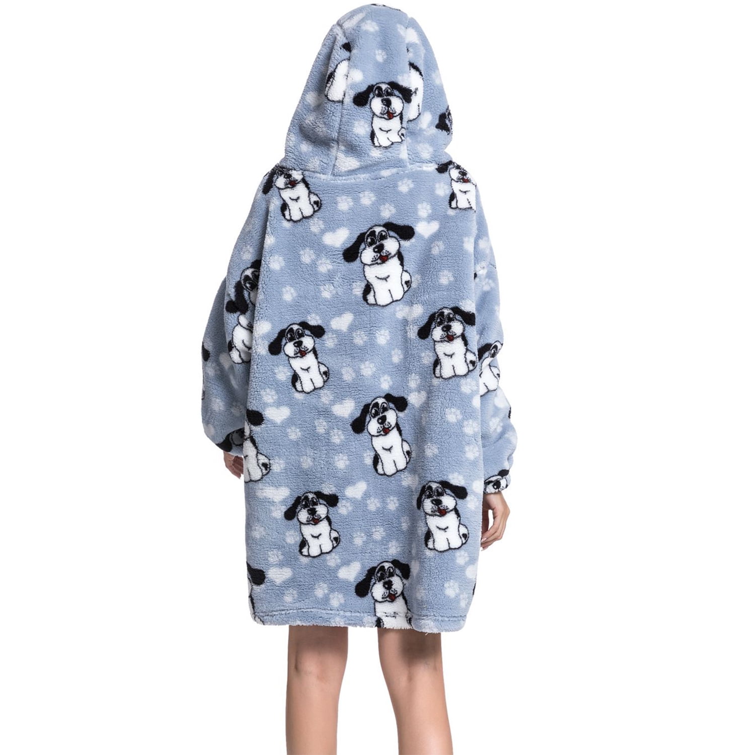 Msrlassn Hoodie Blanket for Women Adults Wearable Hooded Sweatshirt Pullover, Wearable Blanket Hoodie Super Soft Warm Cosy Sweatshirt with Big Pocket
