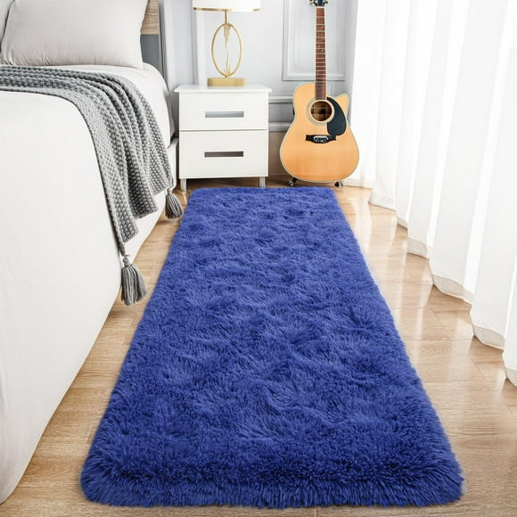Alfombra Runner Noahas azul marino para pasillo, 60 x 180 cm, antideslizante