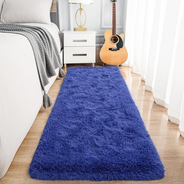 Alfombra Runner Noahas azul marino para pasillo, 60 x 180 cm, antideslizante
