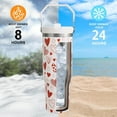 thumbnail image 4 of Valentine''s Day Gifts for Women Girls, 30 Oz Tumbler with Top Handle and Flip Straw, Red Hearts Stainless Steel Insulated Travel Coffee Cup, Lover Birthday Wedding Water Bottle for Her, 4 of 6