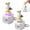 2*PCS, variant on Seagull Mine Sound Button Keychain, Rechargeable Fidget Clicker with Real Sound & LED Light, Adults fidget keychain