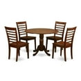 thumbnail image 2 of 5 Pc small Kitchen Table and Chairs set-Kitchen Table and 4 dinette Chairs, 2 of 2