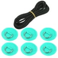 thumbnail image 1 of 7uds 11.81 Pies 6mm Choque Cable Kit para PVC Kayak Accesorios Verde, 1 of 6