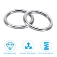 thumbnail image 4 of Unique Bargains 27mm Metal O Rings, 10 Pack 304 Stainless Steel Round Rings for Hardware Bags, 4 of 7