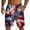 Hot Pink-B#8041VV, variant on USA 250th Anniversary Flag Men Shorts Quick Dry Wide Leg Mens Shorts Beach with Pockets 4th of July Mens Lightweight Hiking Shorts