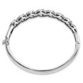 thumbnail image 2 of Sterling Silver Bracelet Bangle February Women's Amethyst Round 63.1 mm 7.25 in Hinged, 2 of 4